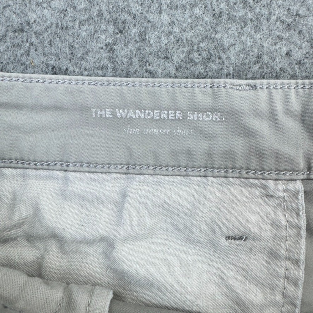 AG Adriano Goldschmied Wanderer Shorts 40R Khaki Slim Fit Chino Stretch Mens - Picture 3 of 8